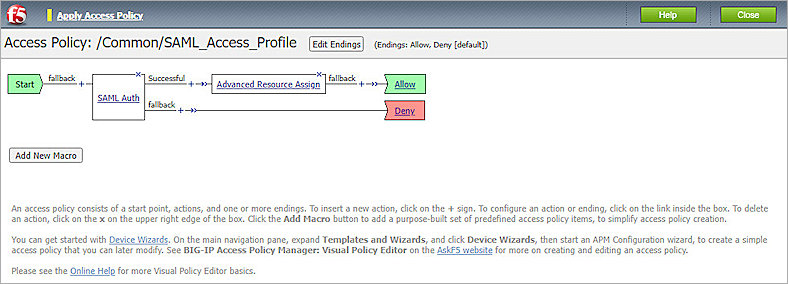 Screenshot of F5 Big-IP, Edit Access Profiles 13